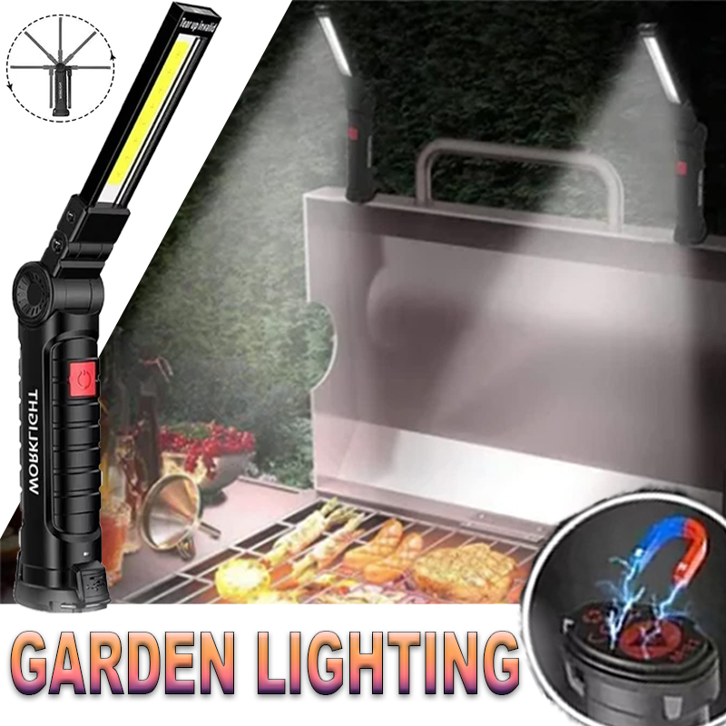 Outdoor Adventurer - Linterna LED portátil con gancho magnético,