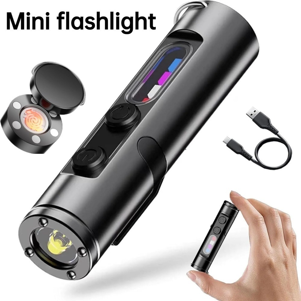 Outdoor Adventurer - Mini linterna LED recargable tipo C