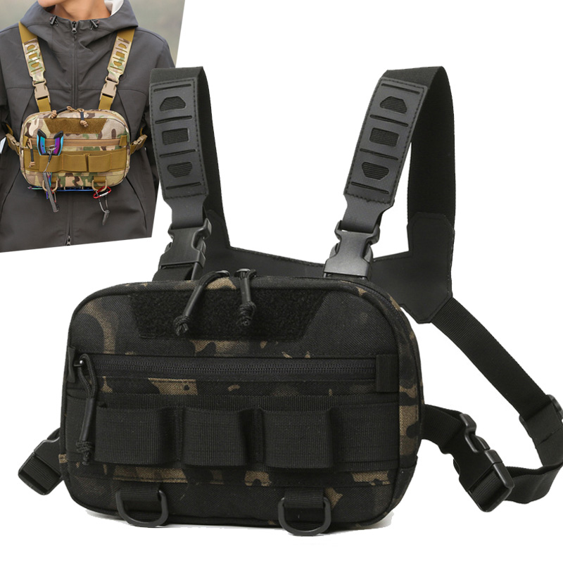Outdoor Adventure Vest - Mochila táctica para aparejo de pecho,