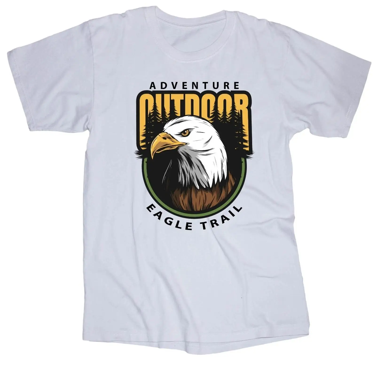 Outdoor Adventure America - Camiseta blanca vintage lavada de diseñador