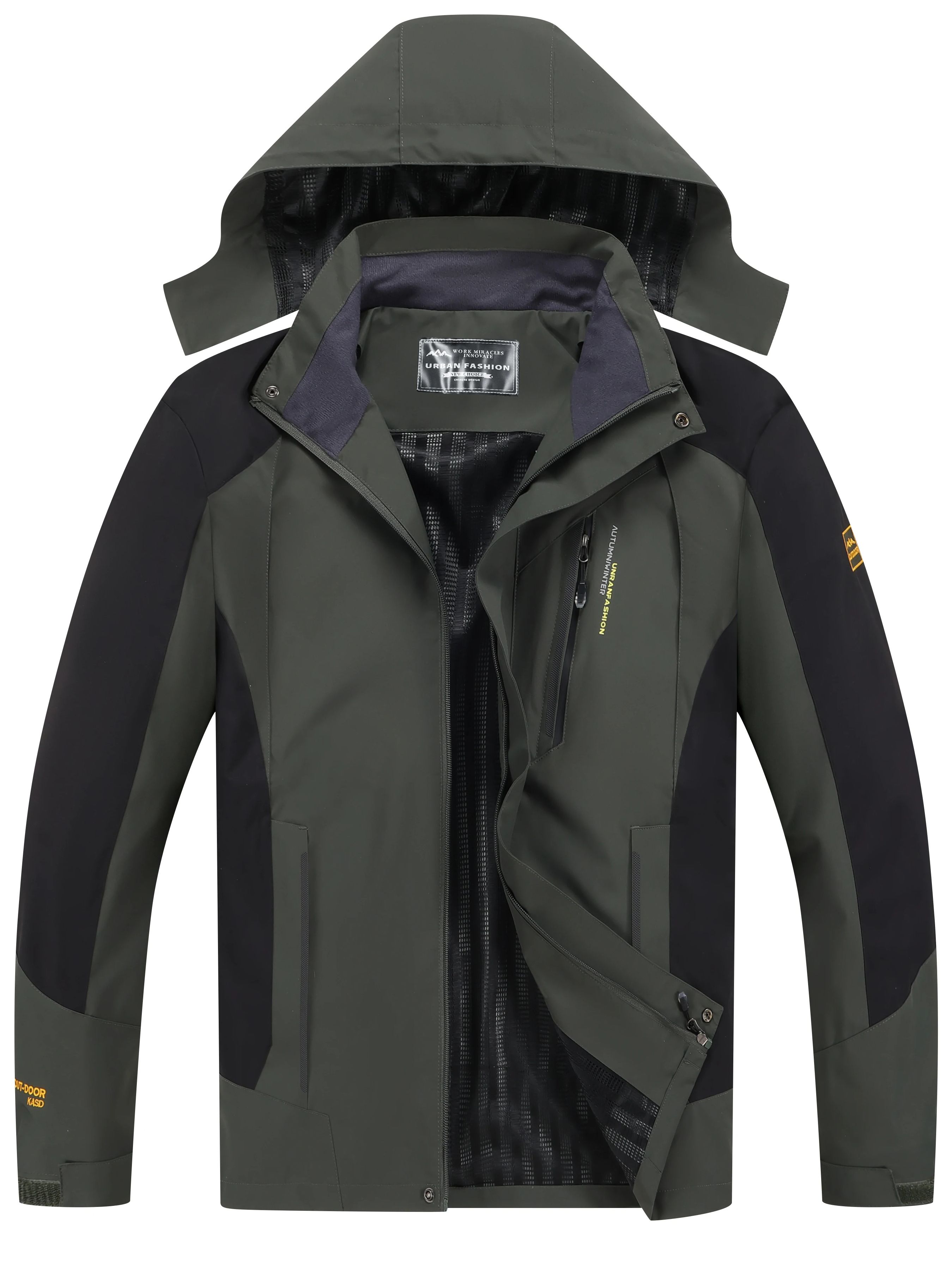 Outdoor Adventure Hat - Chaqueta de senderismo impermeable para hombre,
