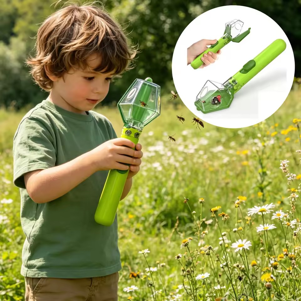 Outdoor Adventure Education - Atrapa insectos portátil con lupa de