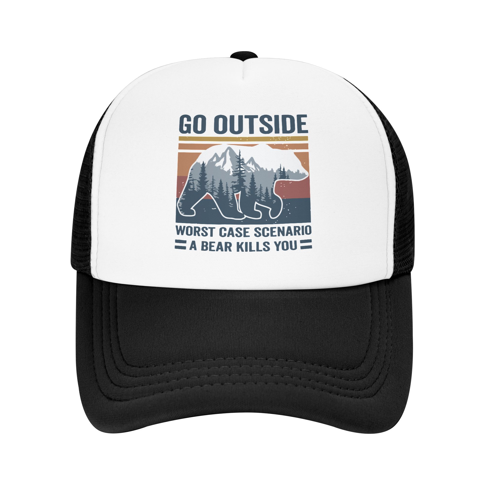 Outdoor Adventure Hat - Gorra de camionero ajustable para adulto