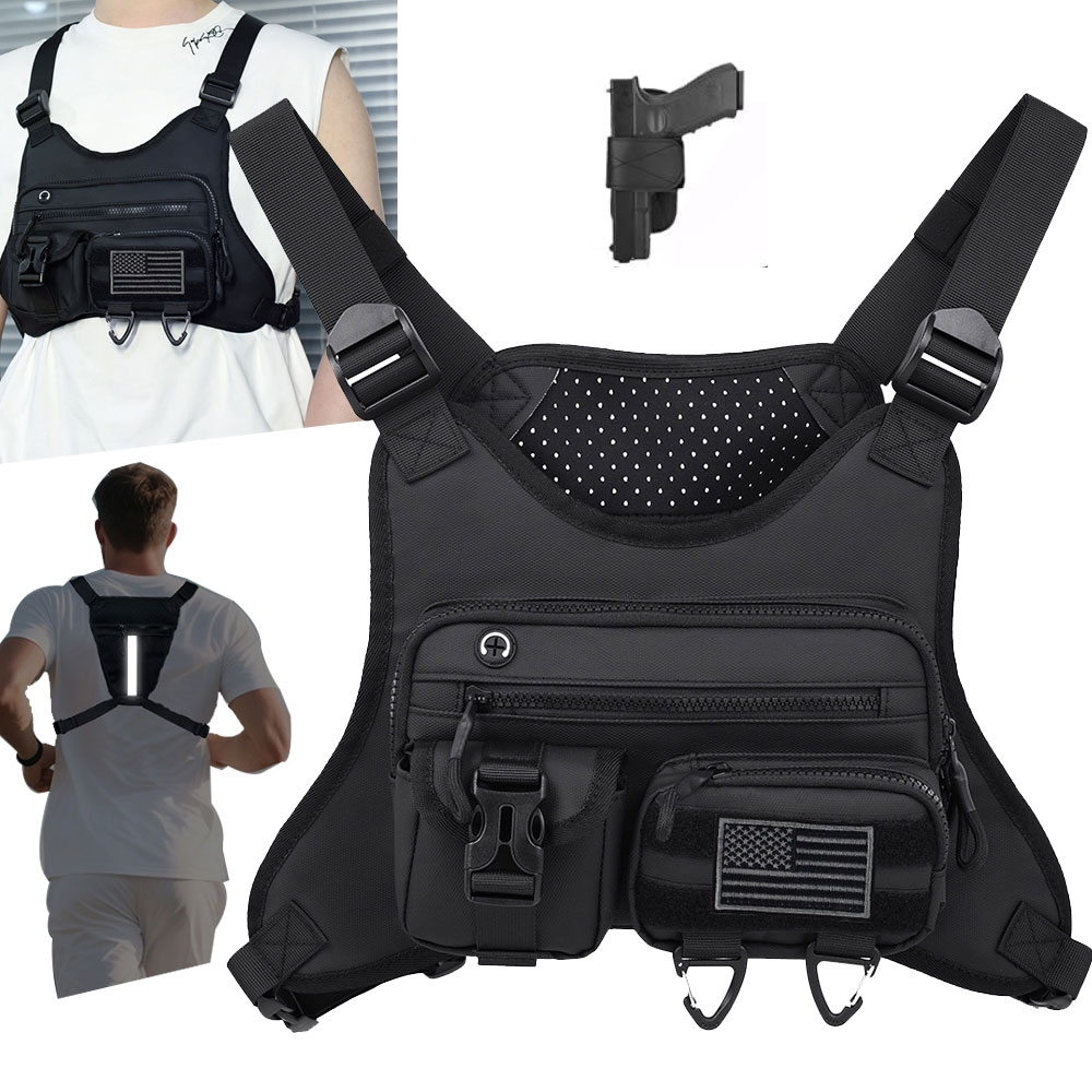 Outdoor Adventure Vest - Chaleco frontal para acampar en el