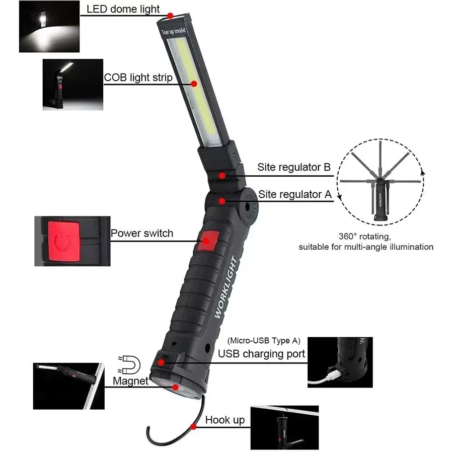 Linterna LED portátil con ganc - Outdoor Adventurer reseña y precio