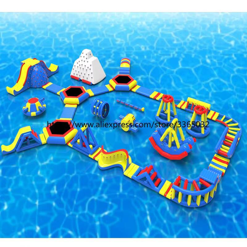 Parque acuático flotante infla - Outdoor Adventure Recreation reseña y precio