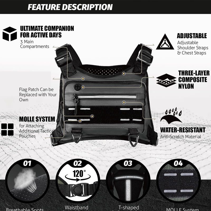 Bolsa de pecho al aire libre p - Outdoor Adventure Vest reseña y precio