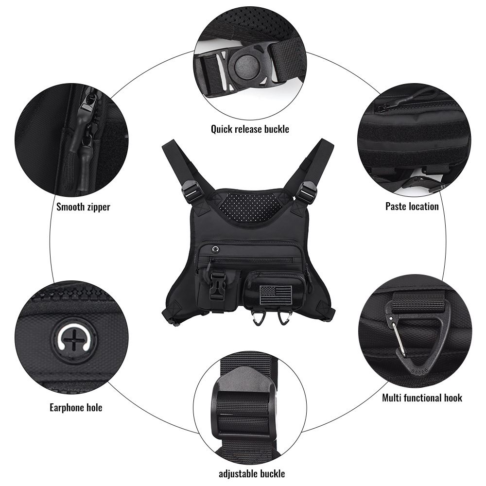 Chaleco frontal para acampar e - Outdoor Adventure Vest reseña y precio